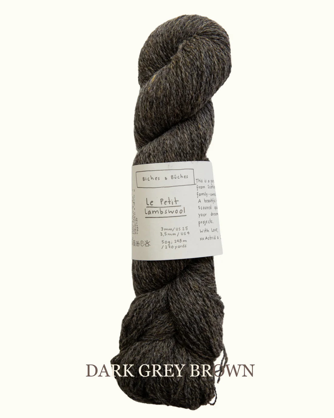 Biches et Buches - Le Petit Lambswool - Dark Grey Brown (5) - Overstock