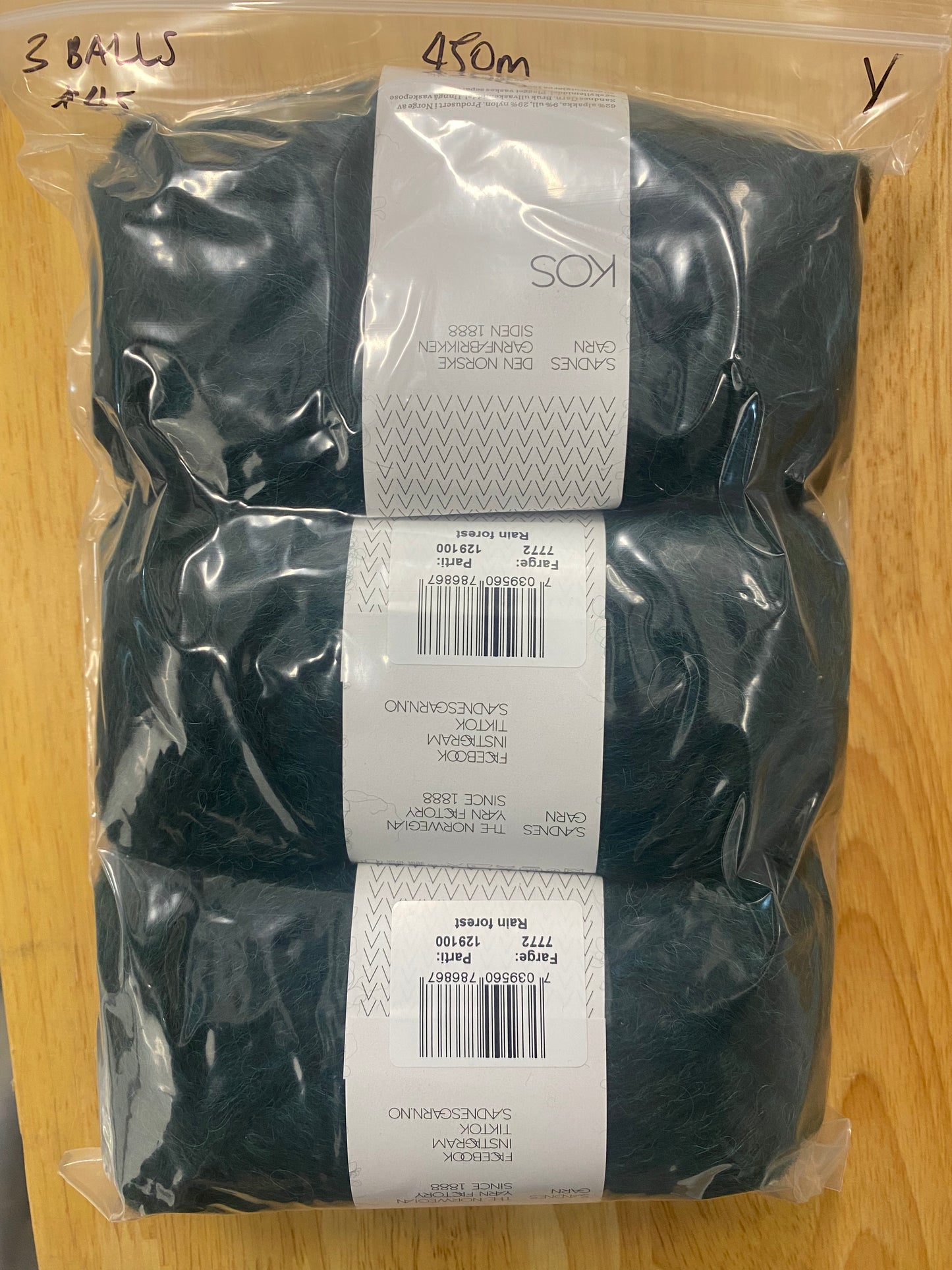 Sandnes Garn - Kos Rain Forest Bag of 3 - Yarnovers