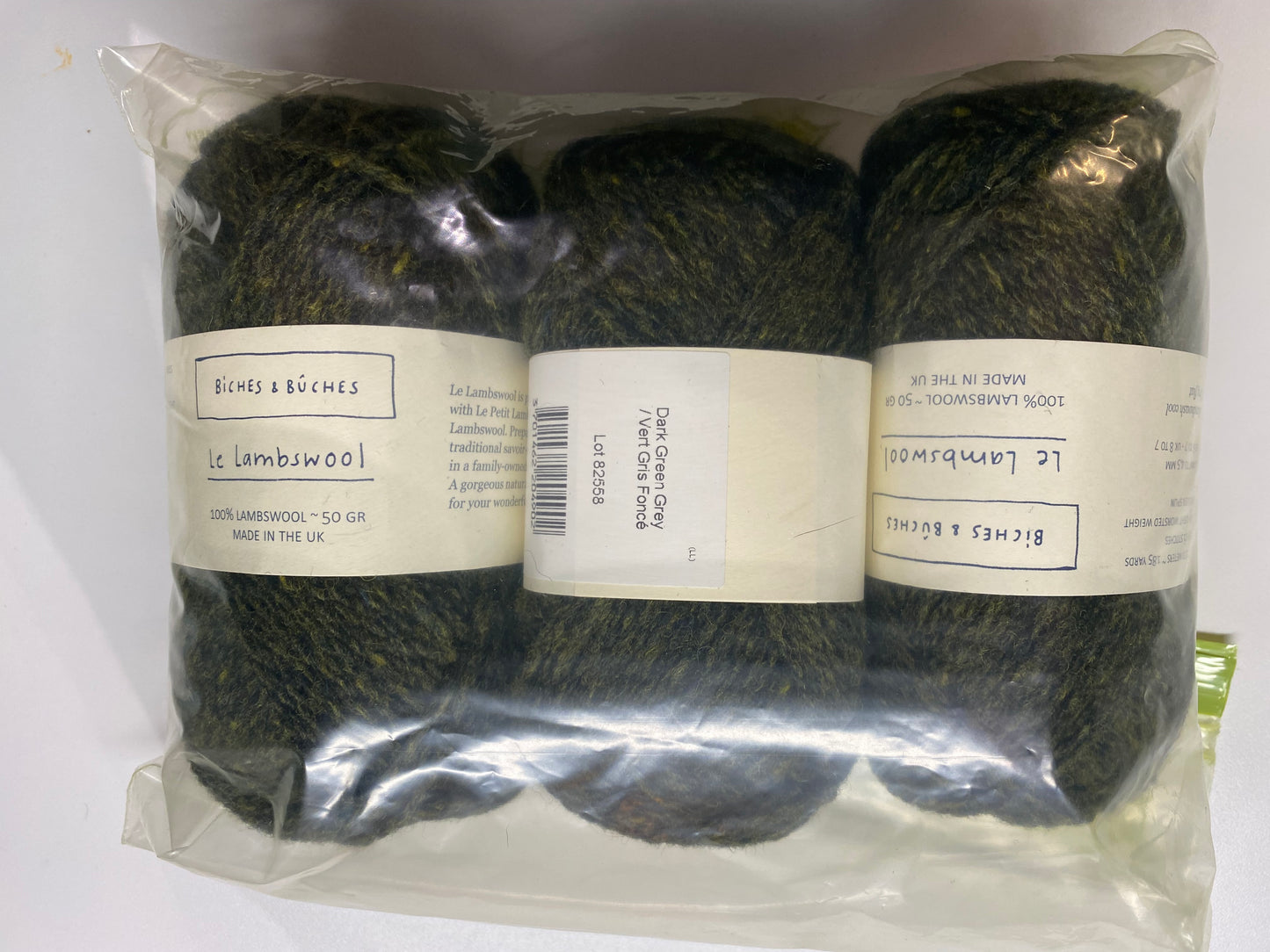 Biches et Buches - Le Lambswool - Dark Green Grey (3) - Overstock