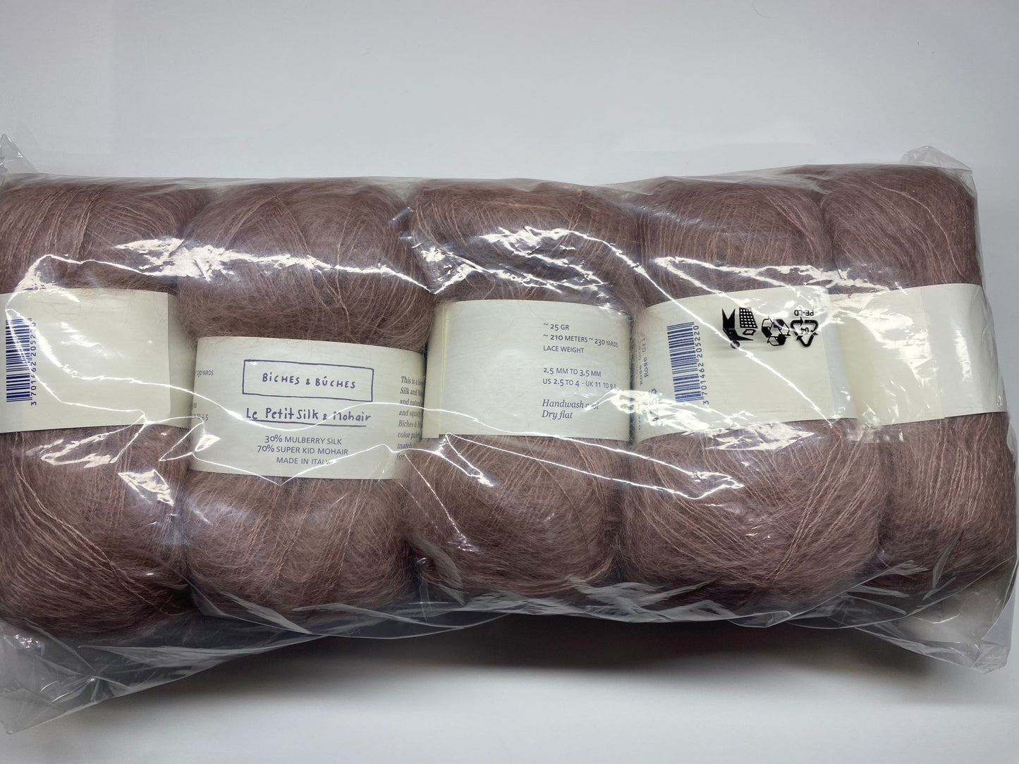 Biches et Buches - Le Petit Silk & Mohair- Rose Grey (5) - Overstock