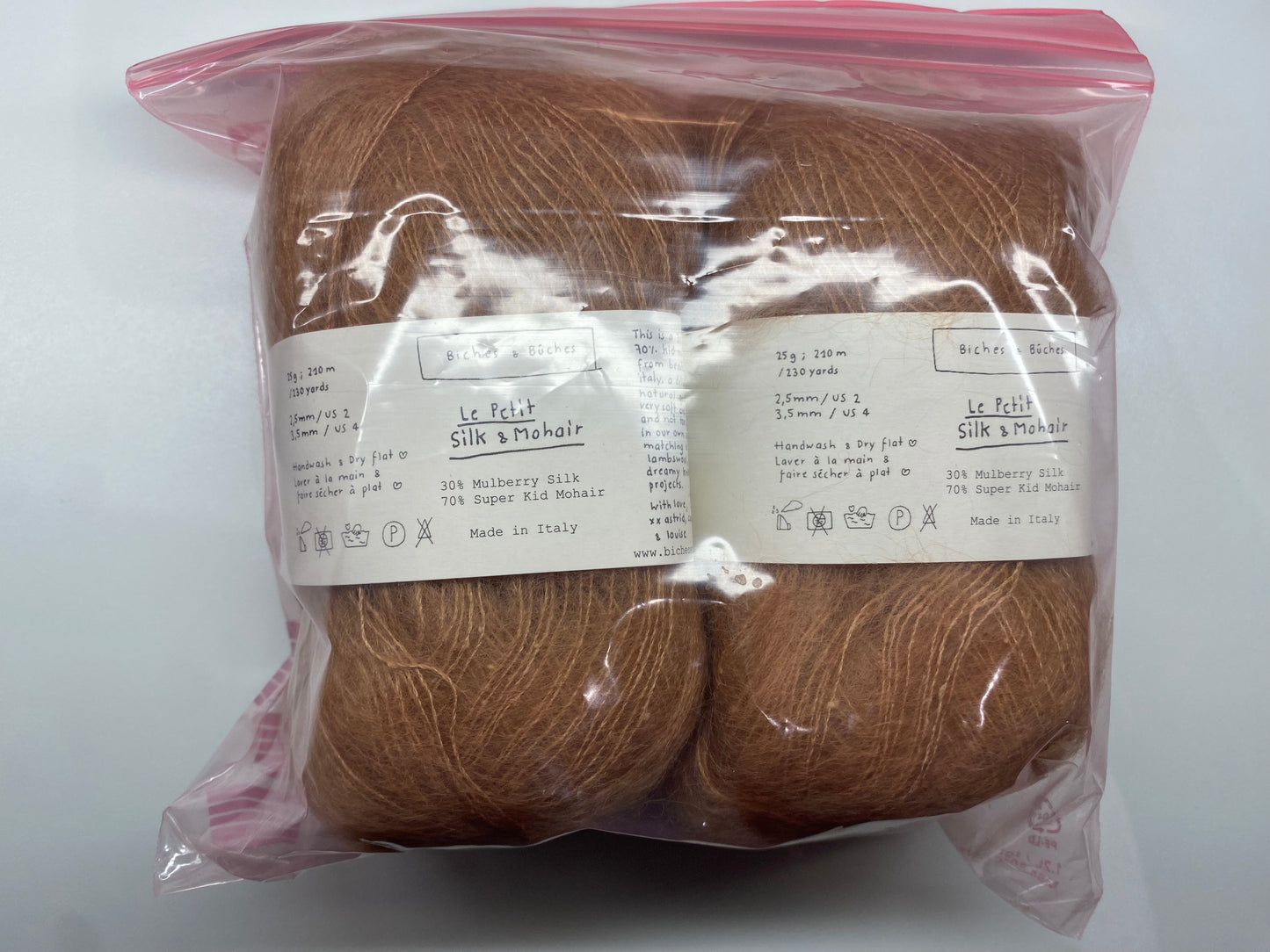 Biches et Buches - Le Petit Silk & Mohair- Medium Peach (2) - Overstock