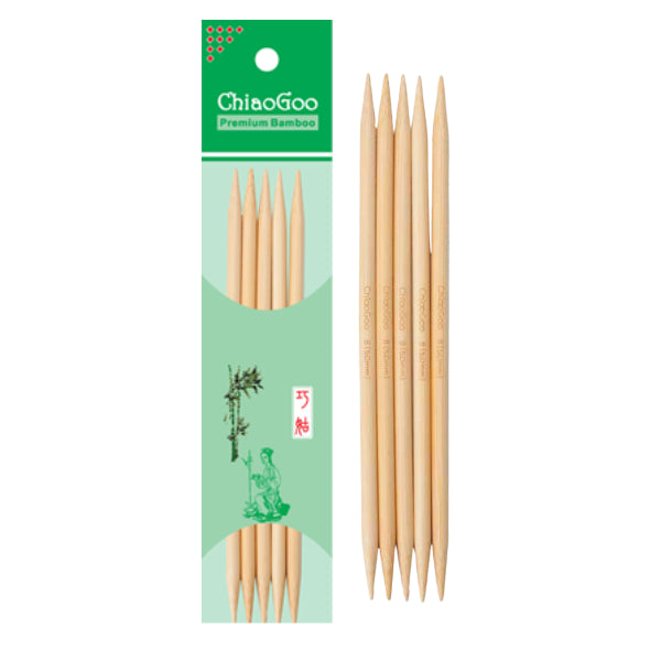 ChiaoGoo Bamboo Double-Pointed Needles Natural