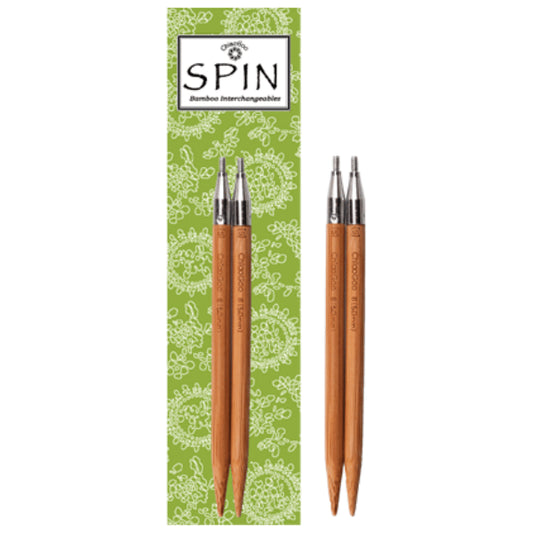 ChiaoGoo SPIN™ Bamboo Tips - 4 & 5" (10 & 13 cm) Patina