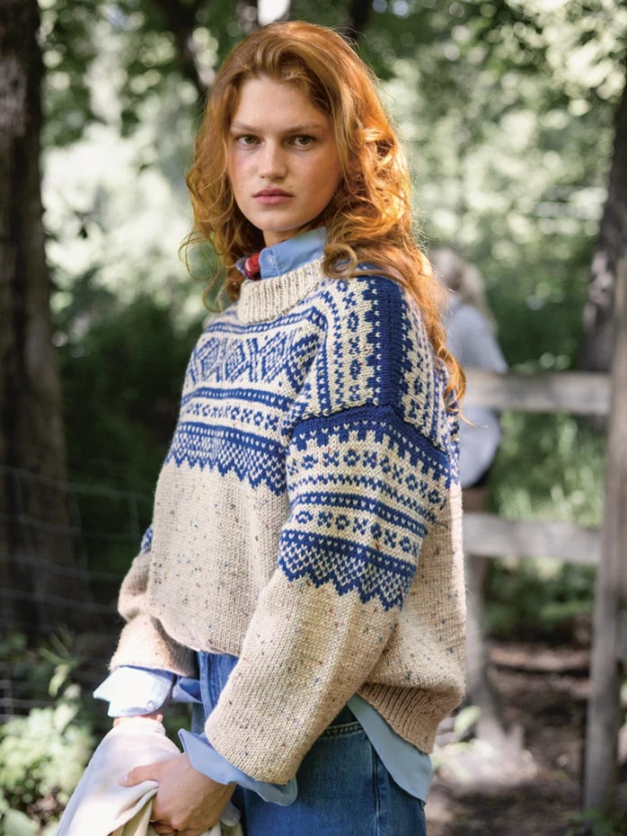 Single Pattern book 2410-2 Marius Ladies Sweater - Free with 10 balls of Sandnes