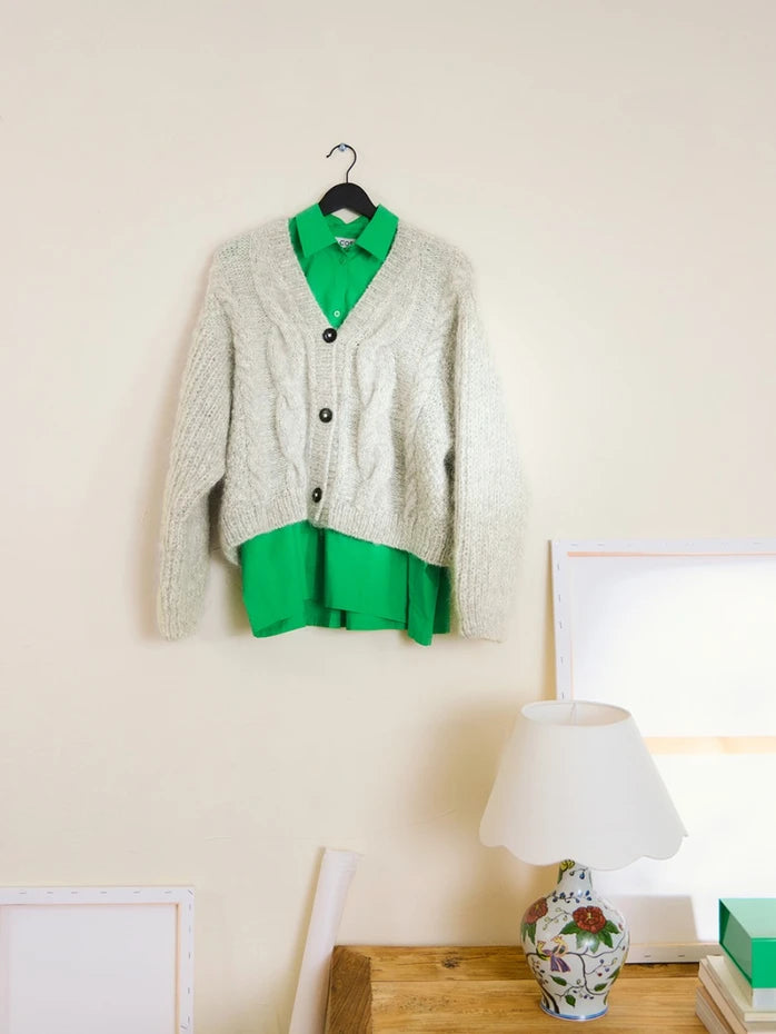 Single Pattern book 2502-1 Harper Cardigan - Free with 10 balls of Sandnes