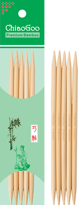 ChiaoGoo Bamboo Double-Pointed Needles Natural