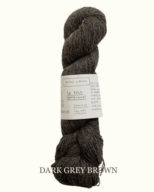 Biches et Buches - Le Petit Lambswool - Dark Grey Brown (5) - Overstock