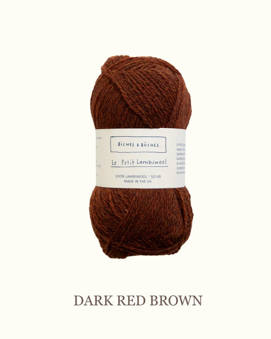 Biches et Buches - Le Petit Lambswool - Dark Red Brown (5) - Overstock