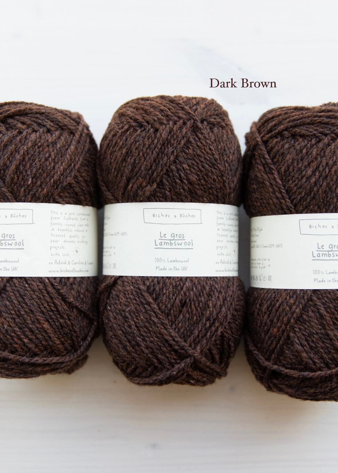 Le Gros Lambswool - Dark Brown (4) - Yarnovers