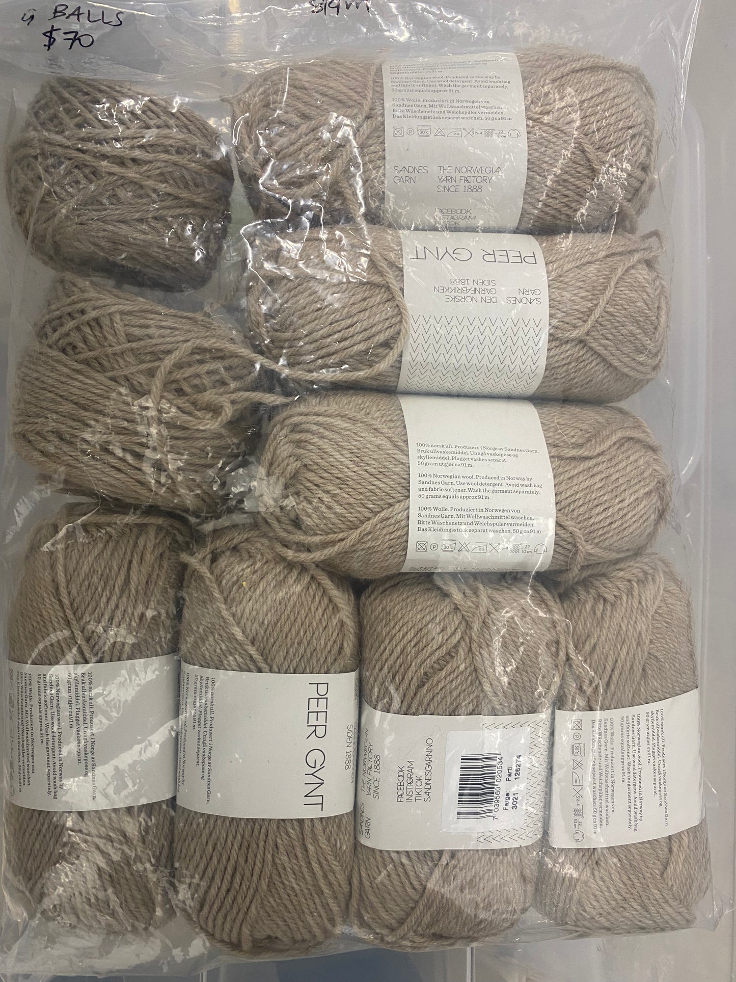 Sandnes Garn Peer Gynt - Bag of 9 - Yarnovers