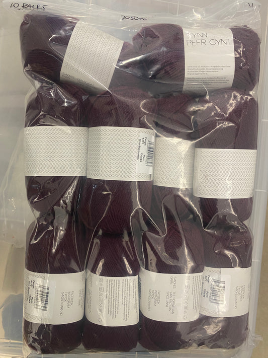 Sandnes Garn Tynn Peer Gynt - Deep Burgundy Bag of 10 - Yarnovers