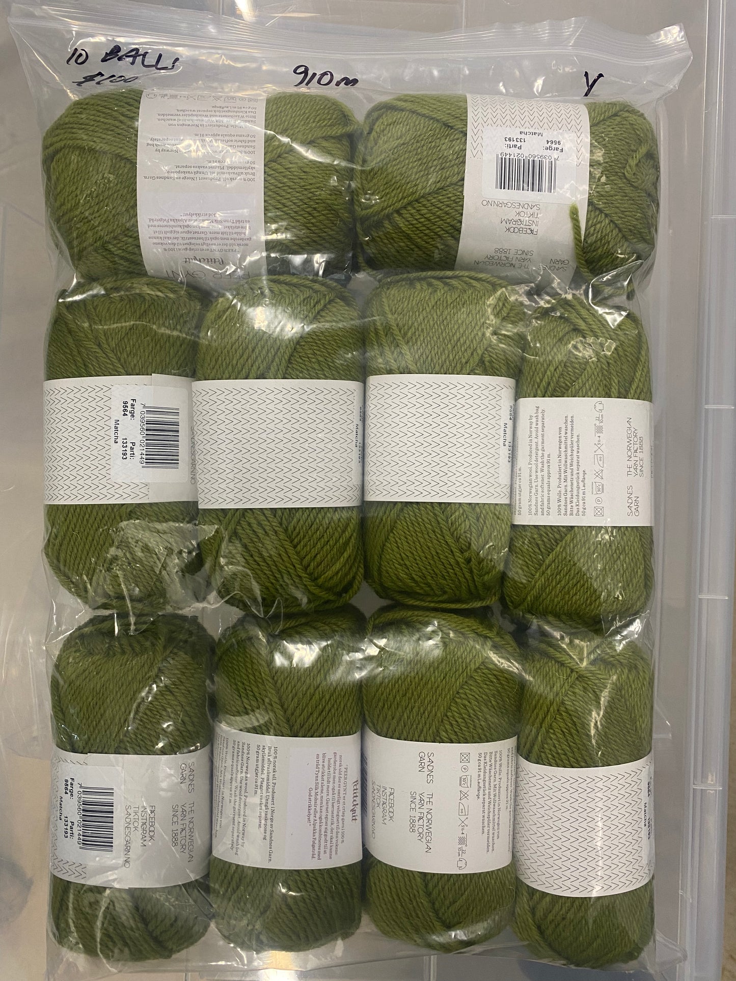 Sandnes Garn Peer Gynt- Bag of 10- Yarnovers