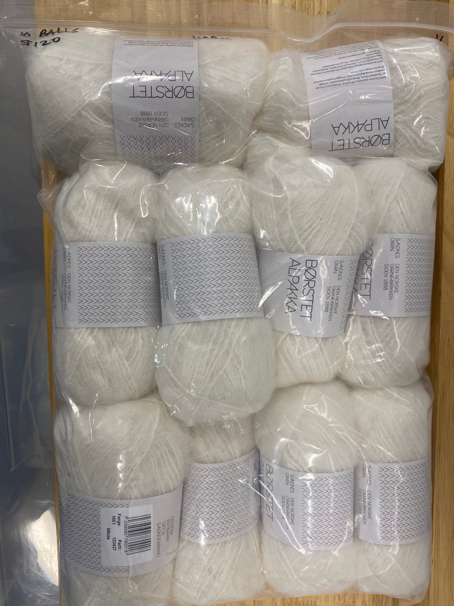 SandnesGarn Børstet Alpakka - Grey Melange Bag of 5 - Yarnovers