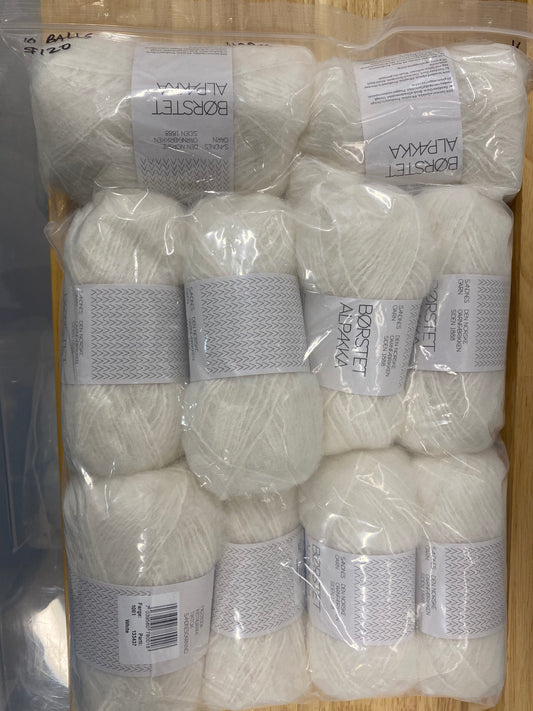 SandnesGarn Børstet Alpakka - Grey Melange Bag of 5 - Yarnovers