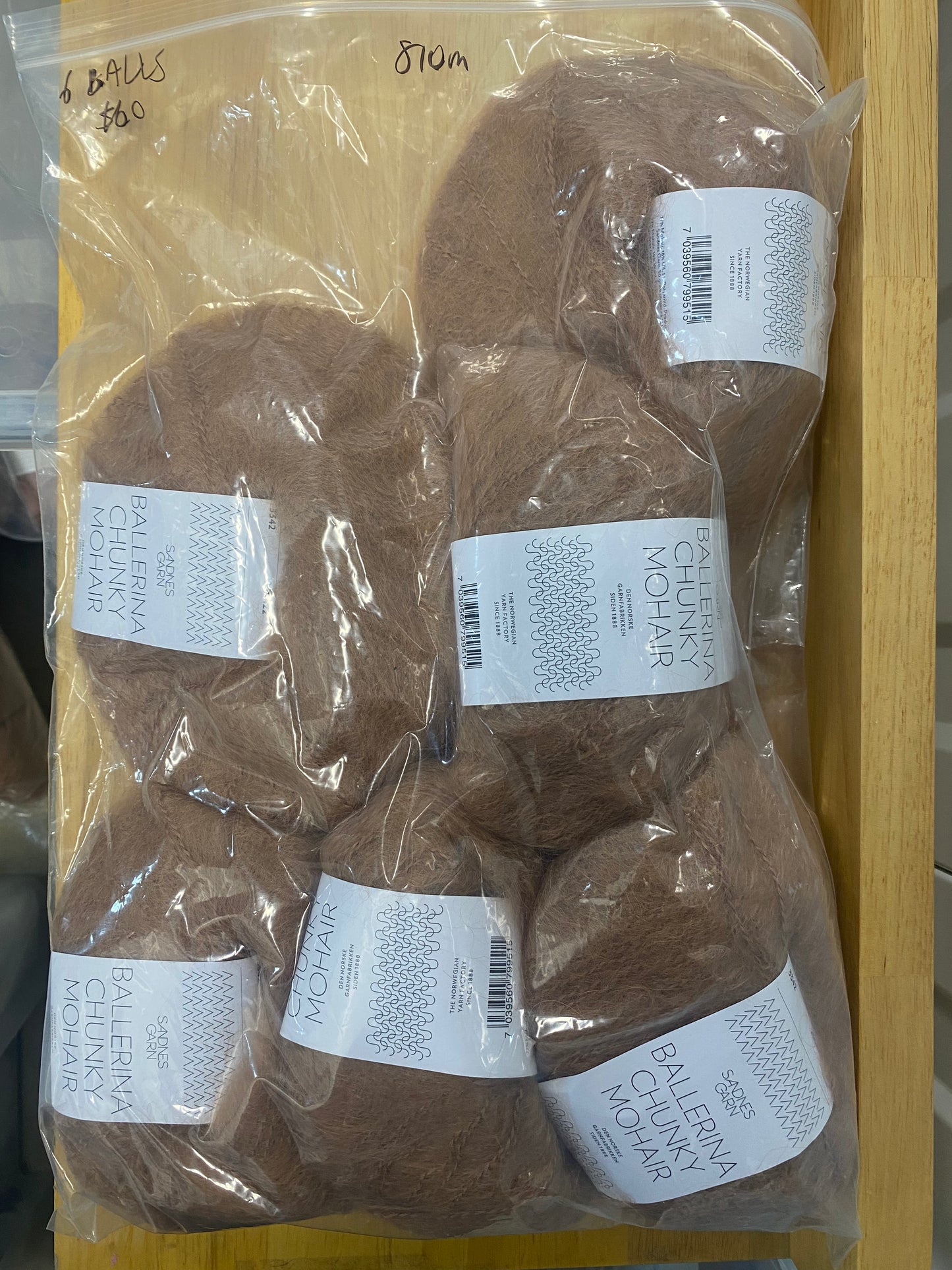 Sandnes Garn Ballerina Chunky Mohair - Mocha Mousse Bag of 6 - Yarnovers