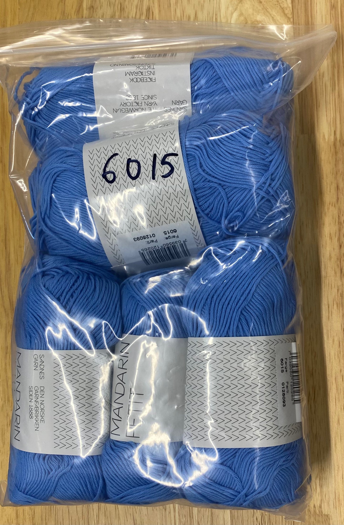 Sandnes Garn Mandarin Petit - Blue - Bag of 5-  Yarnovers