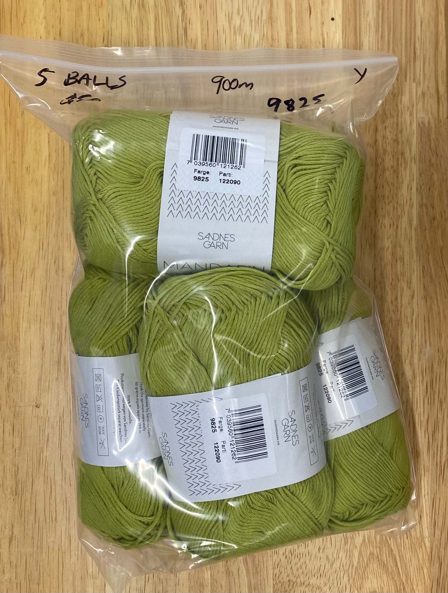 Sandnes Garn Mandarin Petit - Matcha - Bag of 5-  Yarnovers