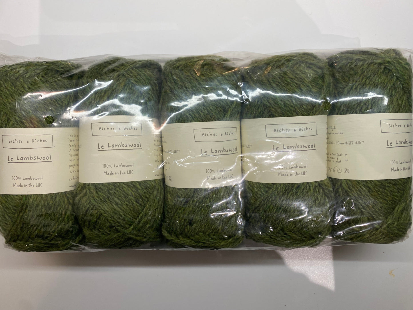Biches et Buches - Le Lambswool - Medium Green Grey (5) - Yarnovers