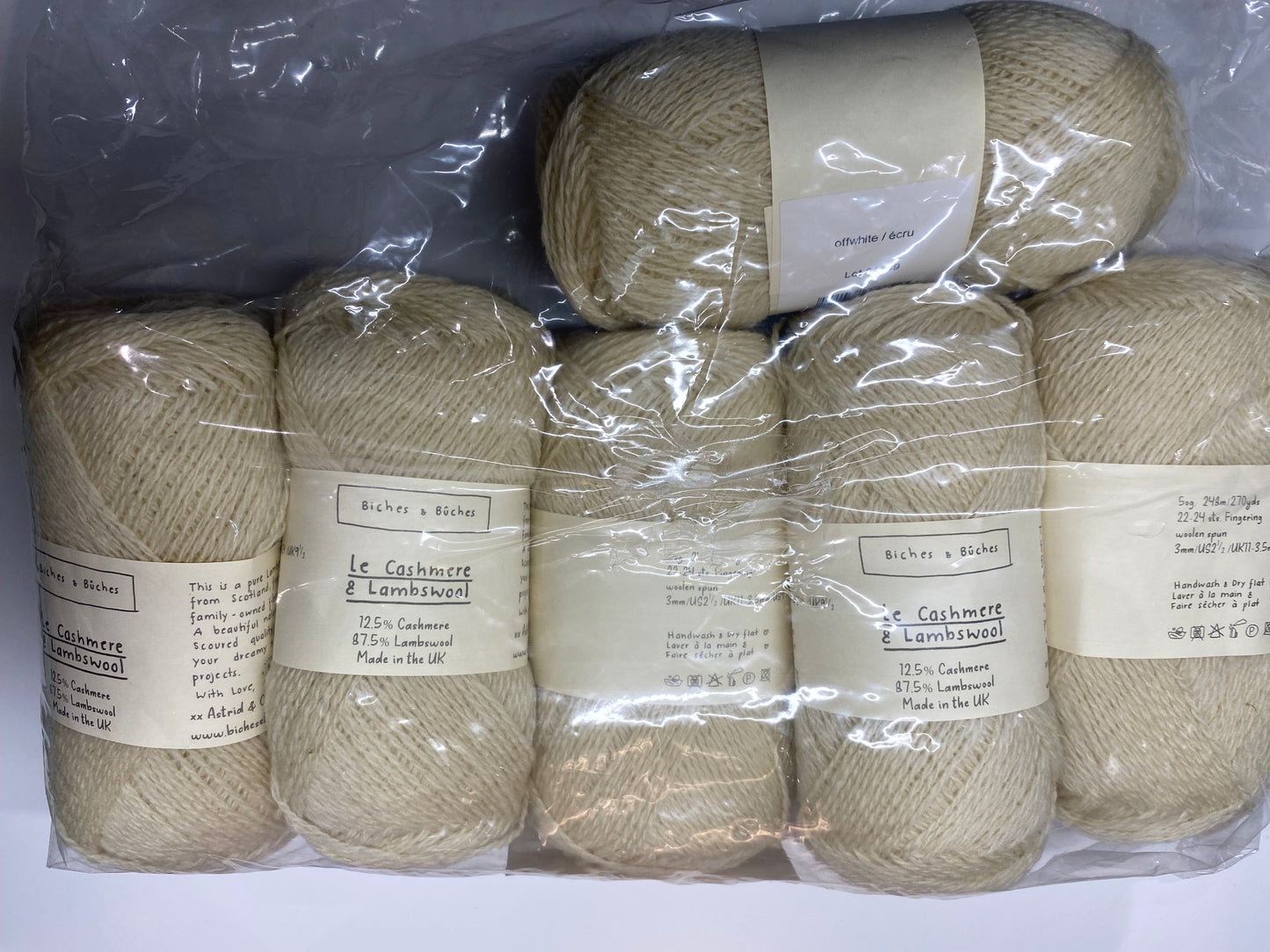 Biches et Buches - Le Cashmere & Lambswool- Off White (6) - Overstock