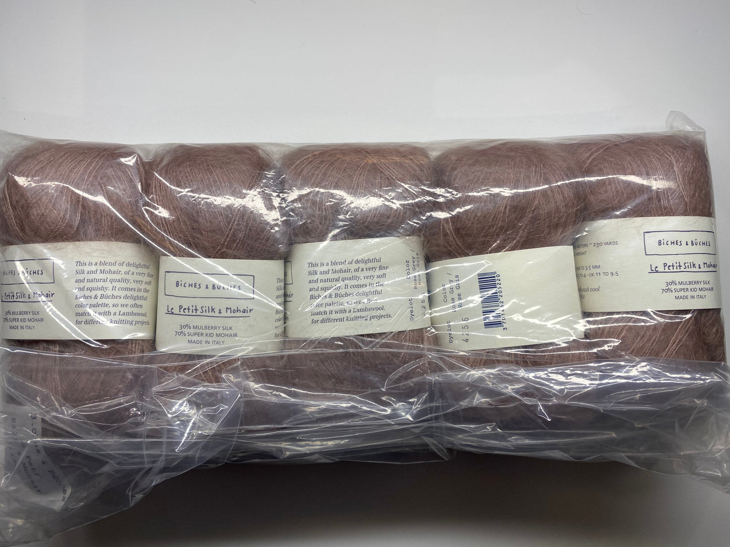 Biches et Buches - Le Petit Silk & Mohair- Rose Grey (5) - Overstock