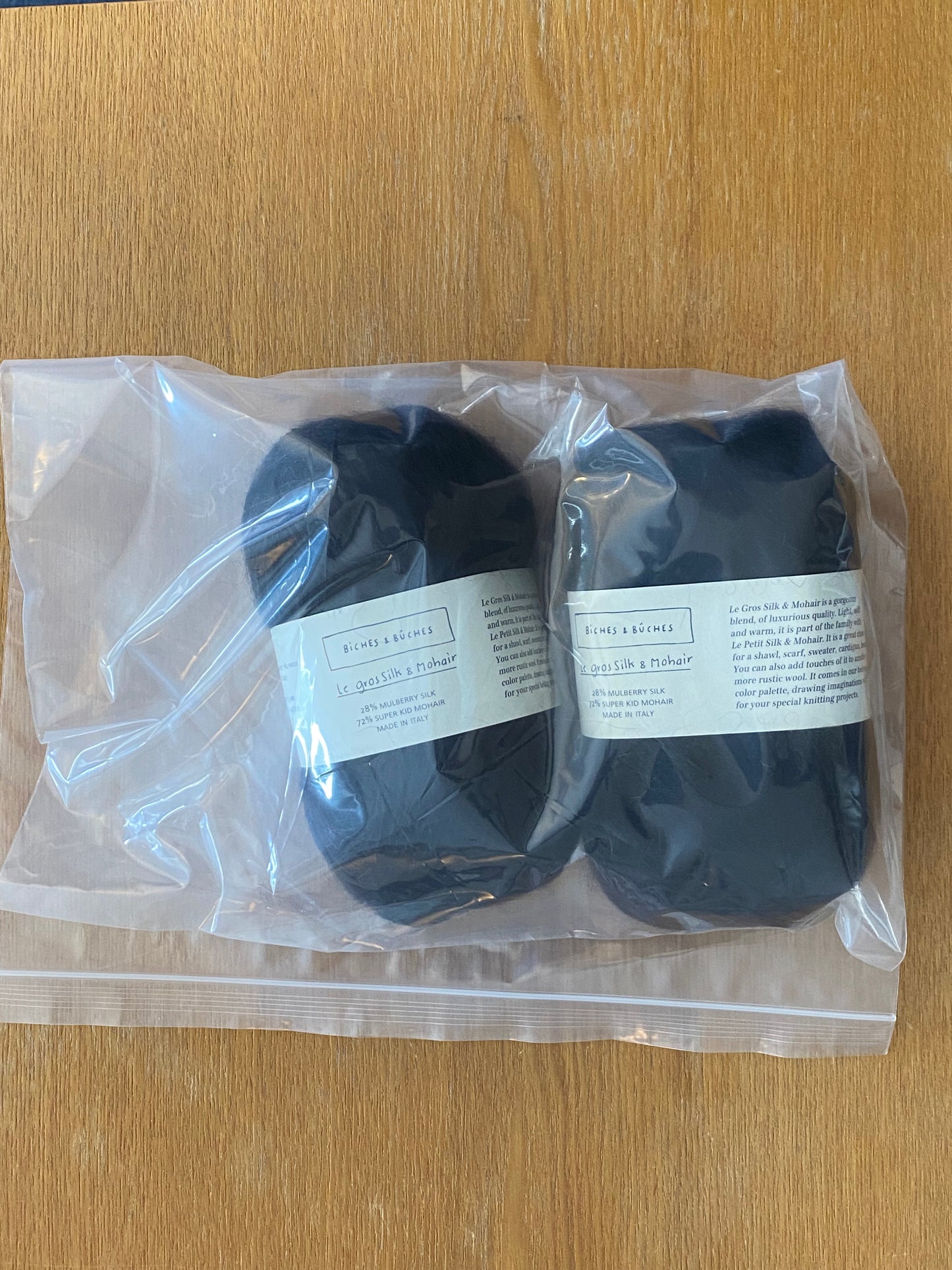Biches et Buches - Le Gros Silk & Mohair - Dark Blue Turquoise (2)- Yarnovers