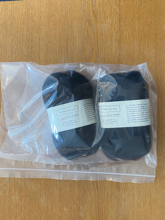 Biches et Buches - Le Gros Silk & Mohair - Dark Blue Turquoise (2)- Yarnovers