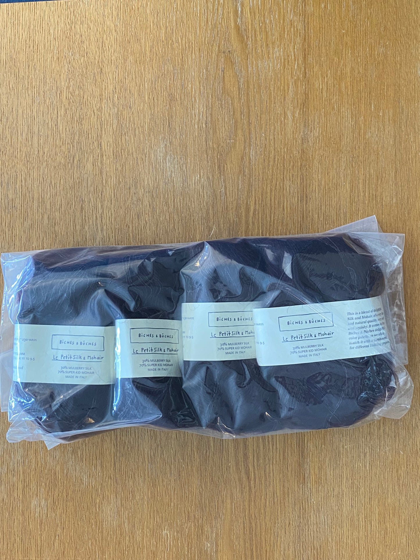 Biches et Buches - Le Petit Silk & Mohair- Dark Burgundy Grey (4) - Yarnovers