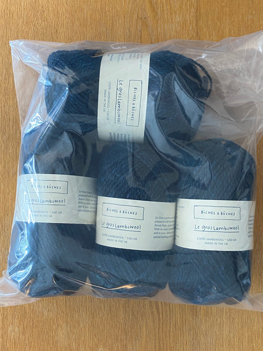 Le Gros Lambswool - Dark Blue Turquoise (4) - Yarnovers