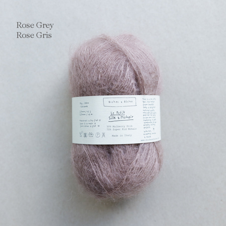 Biches et Buches - Le Petit Silk & Mohair- Rose Grey (5) - Overstock